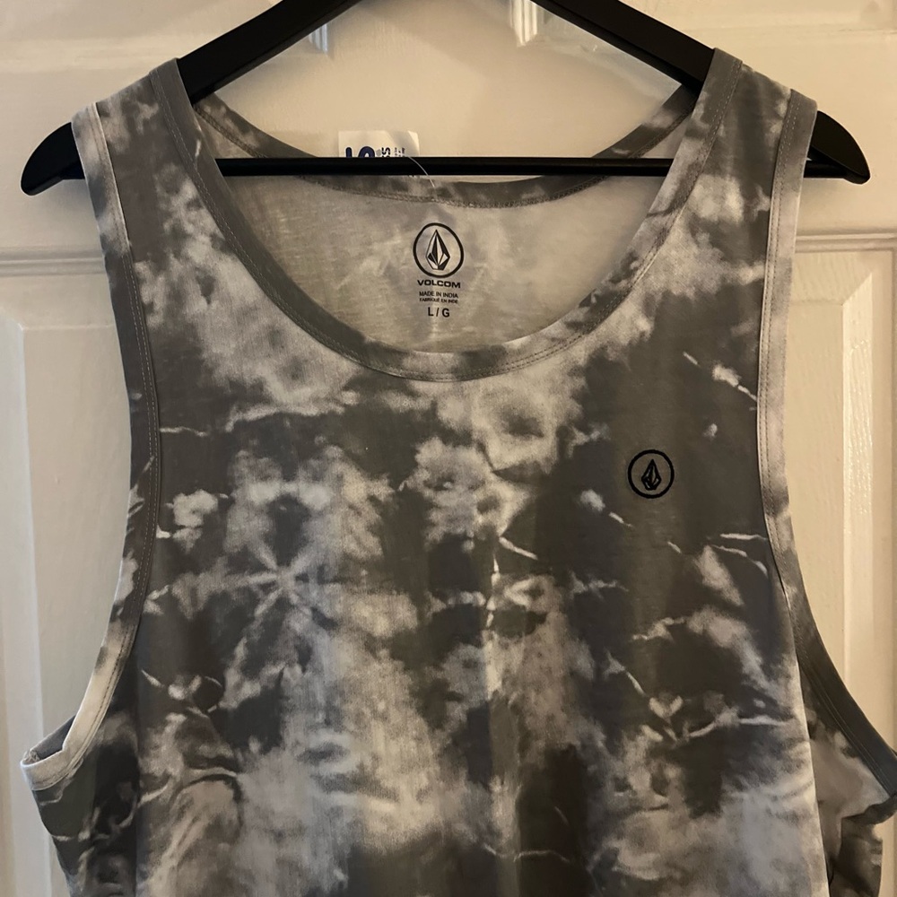 Volcom, Large, Grey Tie Dye Tank Top, NWT